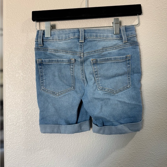 SO Light Blue Jean Shorts with Butterfly Accents - Picture 2 of 3